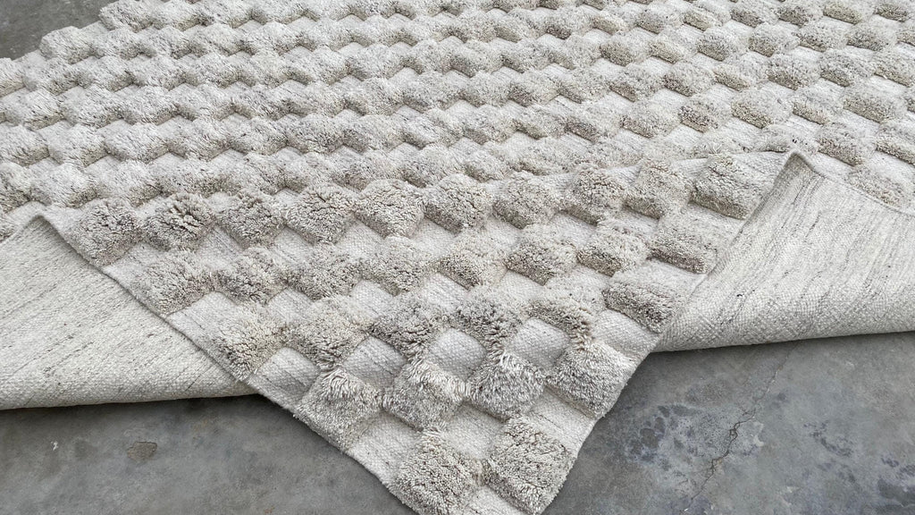 Hand Knotted Natural Moroccan Rug