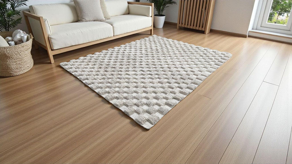 Hand Knotted Natural Moroccan Rug