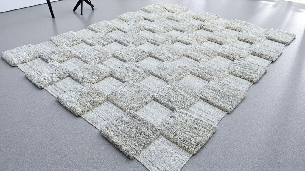 Hand Knotted Natural Moroccan Rug