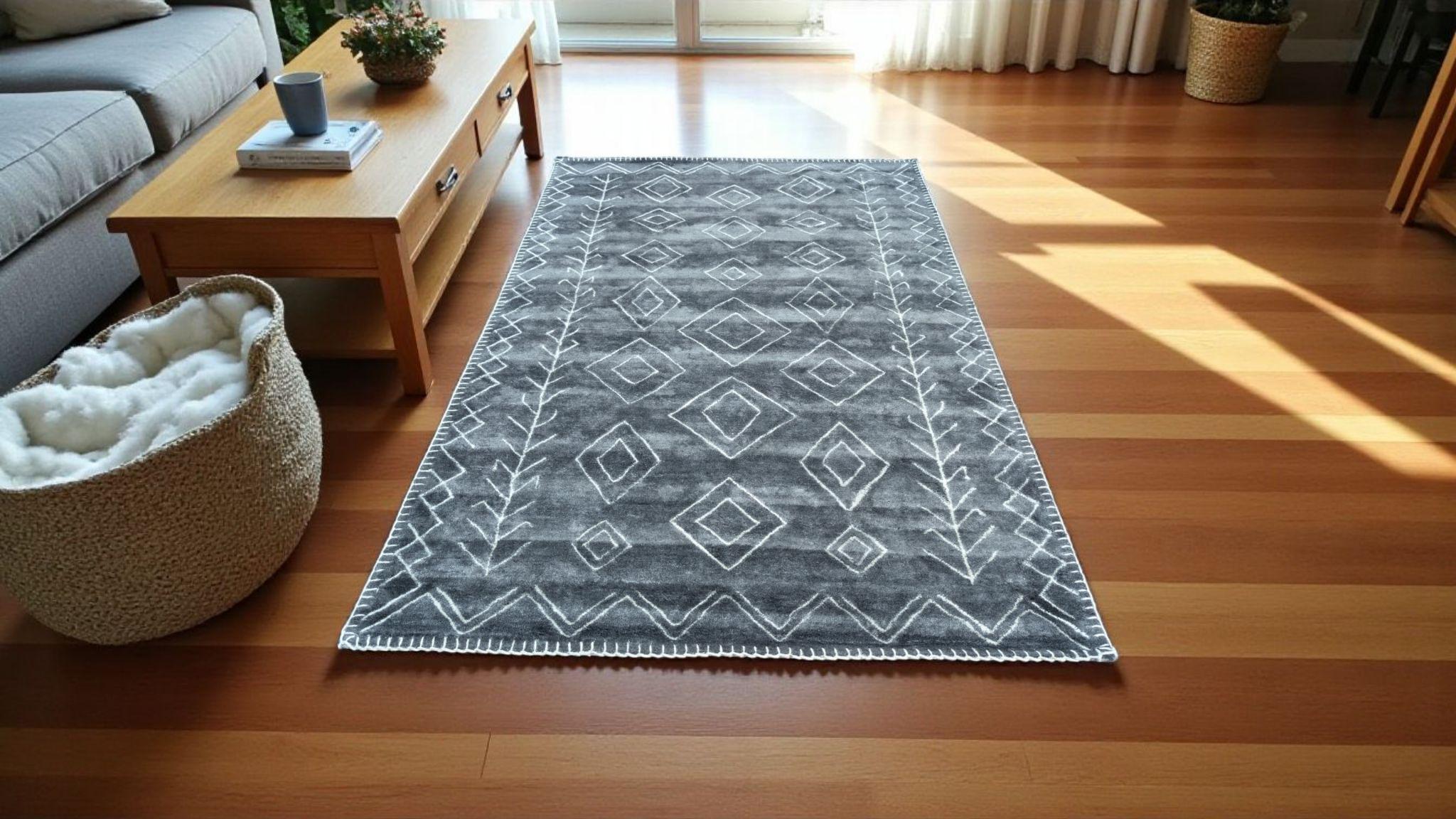 Hand Tufted Wool & Viscose Living room Rug