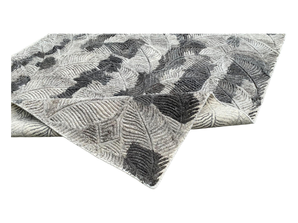 Abstract Handmade Wool Rug with Hand-Carved Detail, Artisanal Hand-Tufted Carpet, Unique Design for Modern Home, High-Quality and Durable