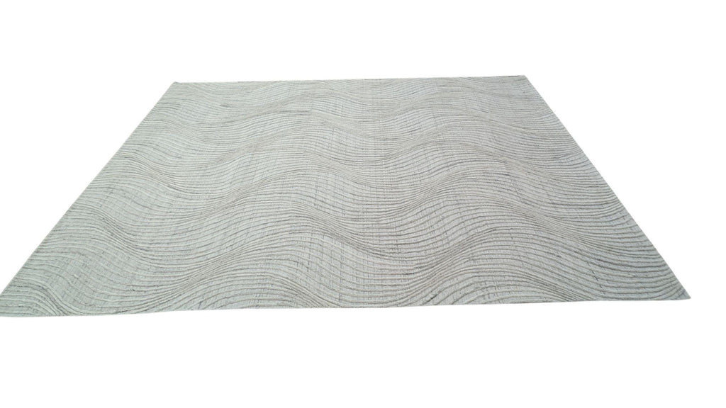 Abstract Handmade Wool Rug with Hand-Carved Detail, Artisanal Hand-Tufted Carpet, Unique Design for Modern Home, High-Quality and Durable