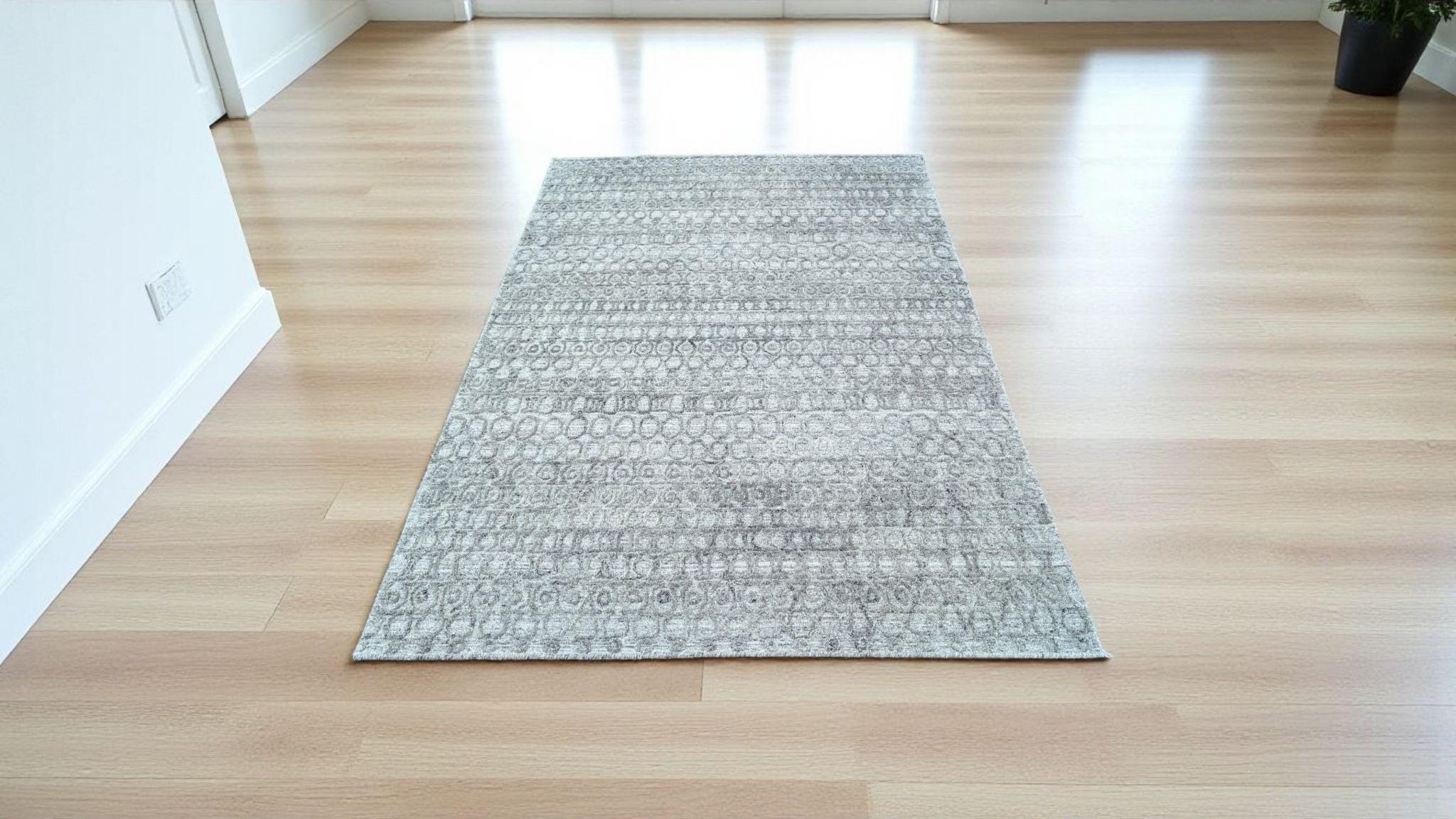 One-of-a-Kind Hand-Carved Wool Rug, Unique Artisan-Crafted Floor Covering, Exquisite Handmade Carpet, Natural and Luxurious Material