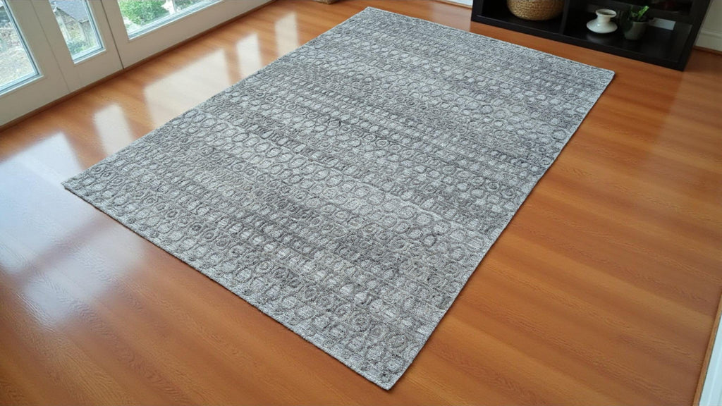 One-of-a-Kind Hand-Carved Wool Rug, Unique Artisan-Crafted Floor Covering, Exquisite Handmade Carpet, Natural and Luxurious Material