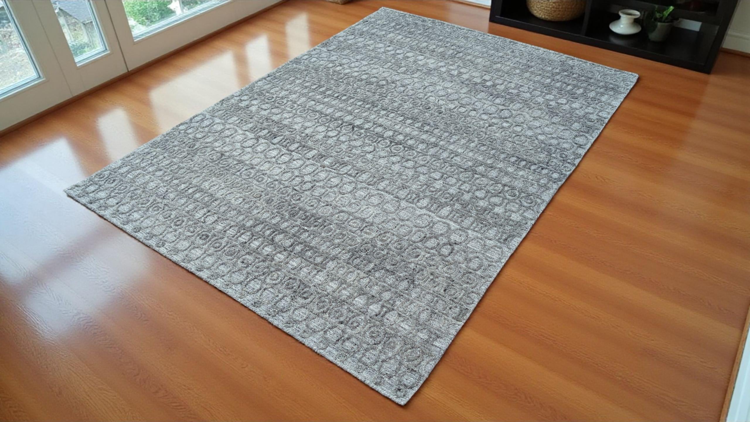 One-of-a-Kind Hand-Carved Wool Rug, Unique Artisan-Crafted Floor Covering, Exquisite Handmade Carpet, Natural and Luxurious Material
