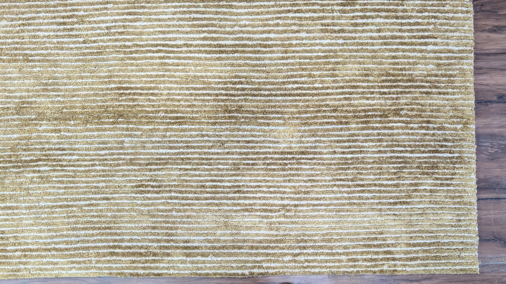 Luxurious Hand-Knotted Bamboo Silk and Jute Rug | High-Low Textured Pile | Soft and Shiny Natural Fiber Carpet | Artisan Woven Decor