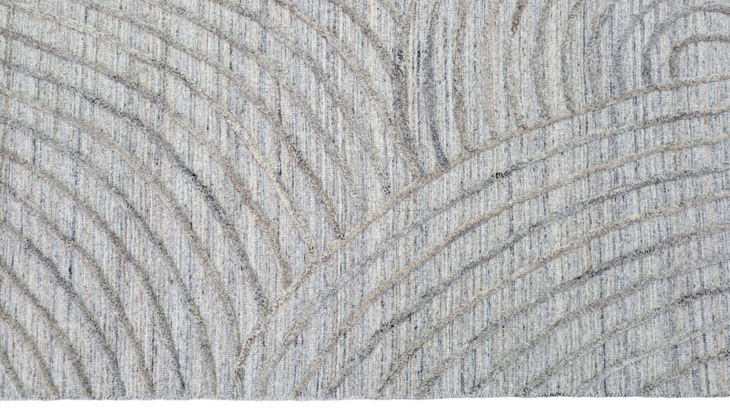 Abstract Handmade Wool Rug with Hand-Carved Detail, Artisanal Hand-Tufted Carpet, Unique Design for Modern Home, High-Quality and Durable